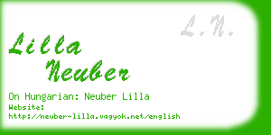 lilla neuber business card